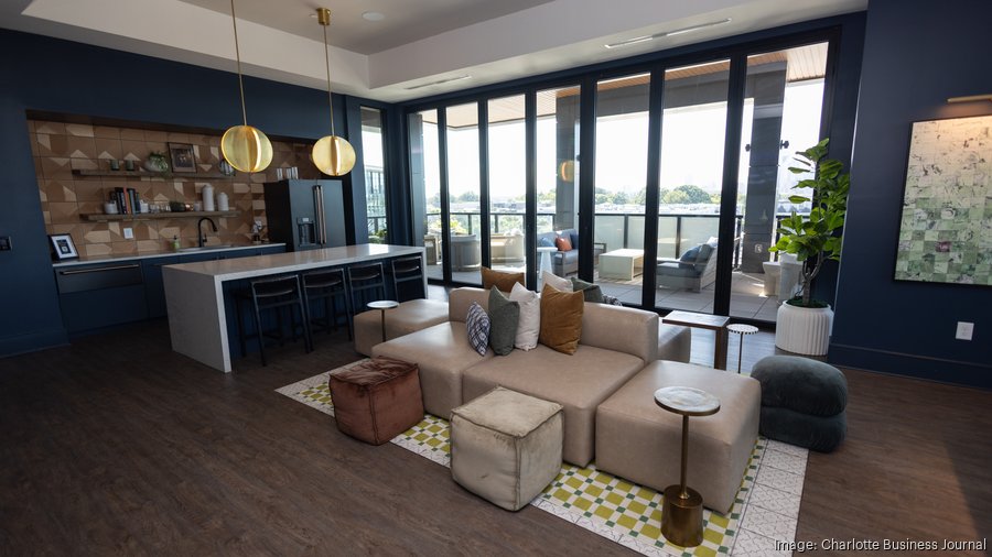 Developers broke ground in 2021 on The Rowe, the project’s 383-unit apartment community. (Photo: Mel