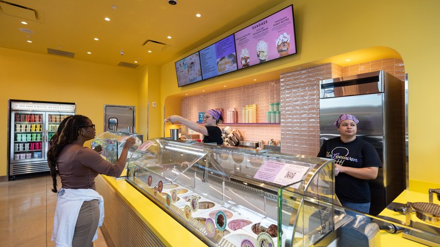 Developers broke ground in 2021 on The Rowe, the project’s 383-unit apartment community. (Photo: Mel