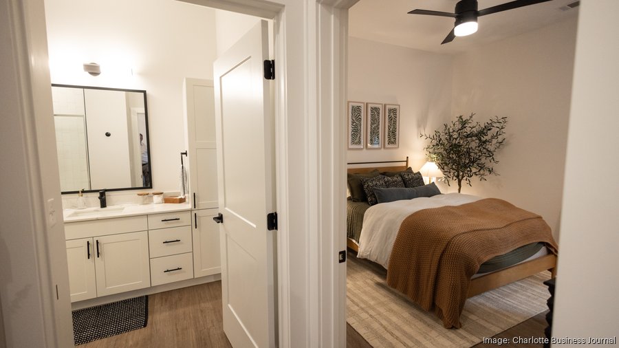 Developers broke ground in 2021 on The Rowe, the project’s 383-unit apartment community. (Photo: Mel