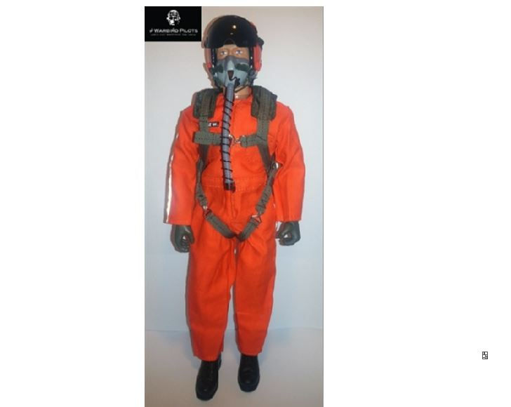 Thumbnail: 1/5 - 1/6 Modern Jet Pilot Figure (Orange)