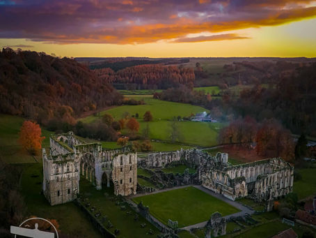 Sunset at Rievaulx Abbey
