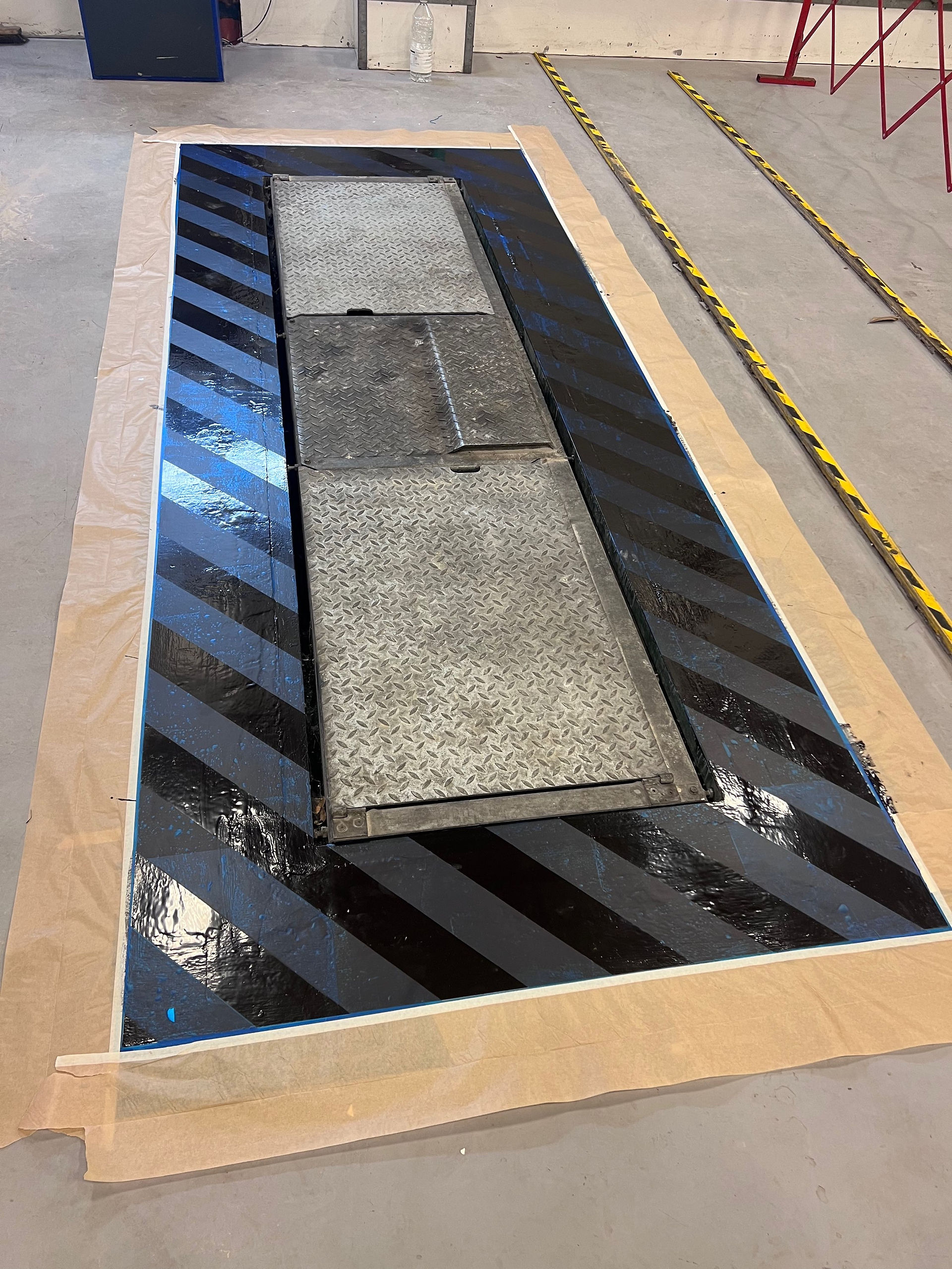 PRESISION MASKING FOR VOSA / DVSA COMPLIANT LINE MARKINGS