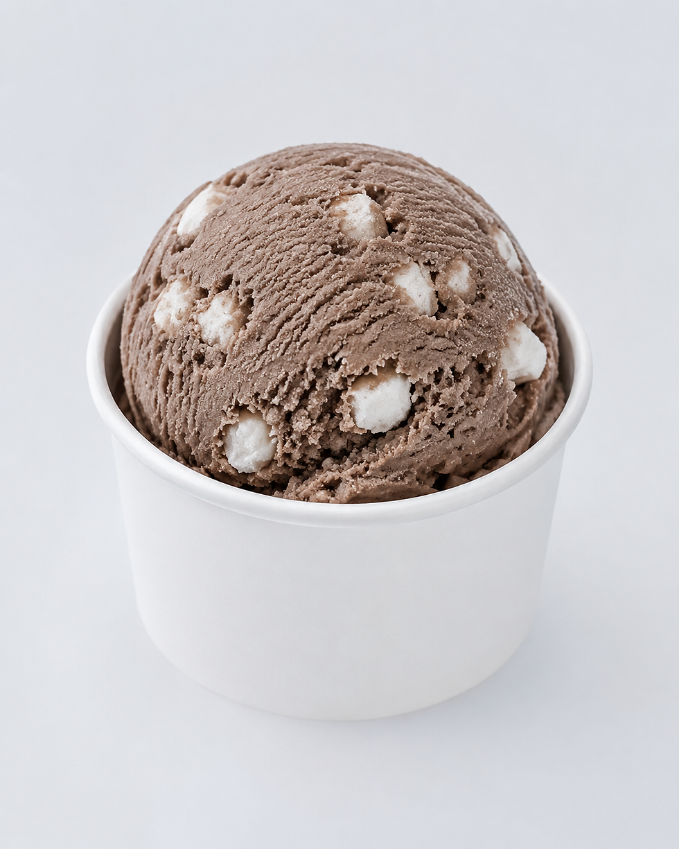 Rocky Road ice cream scoop