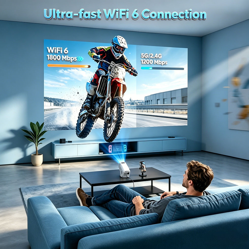 Thumbnail: XGODY Mini 4K Projector, 720P Native 300 ANSI