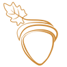ACORN - LINES. This is the alternative logo for the brand with a "1" inside to indicate the first step in the therapy process.