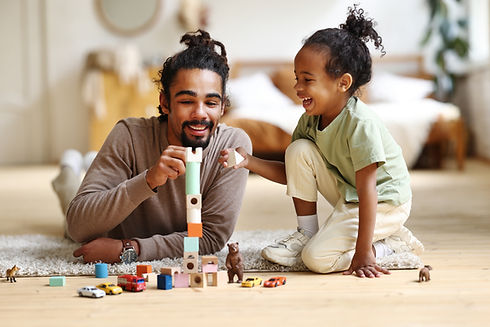 Child participating in play-based speech therapy for kids