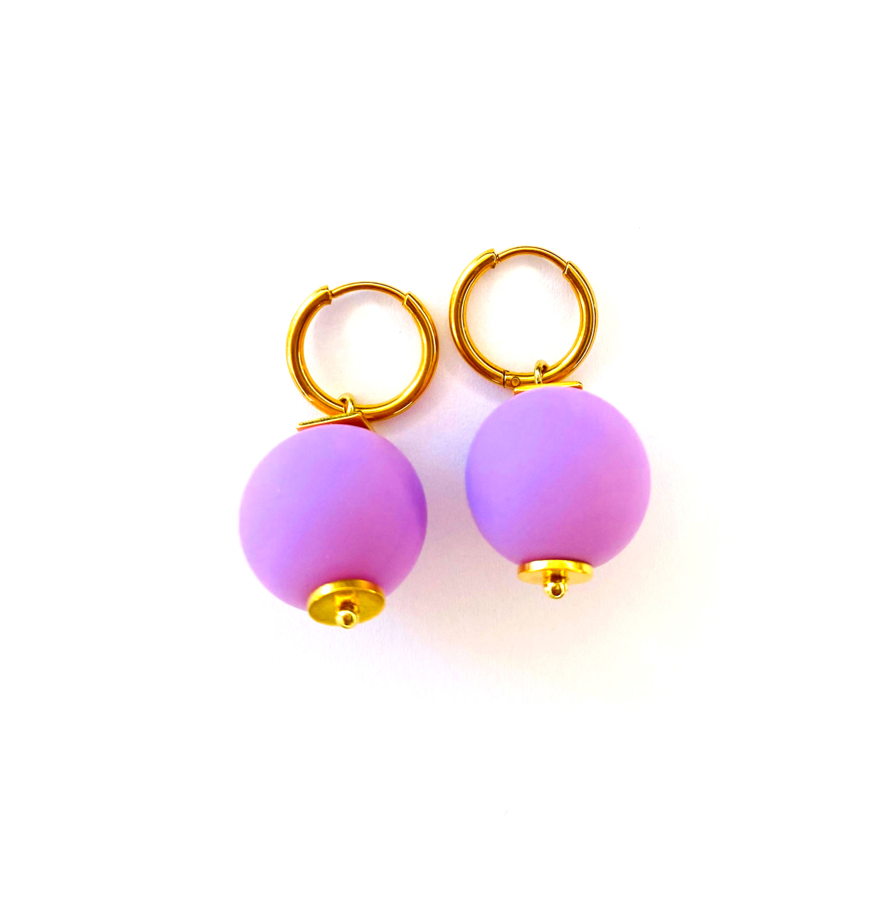 Ohrringe Bubble Flieder