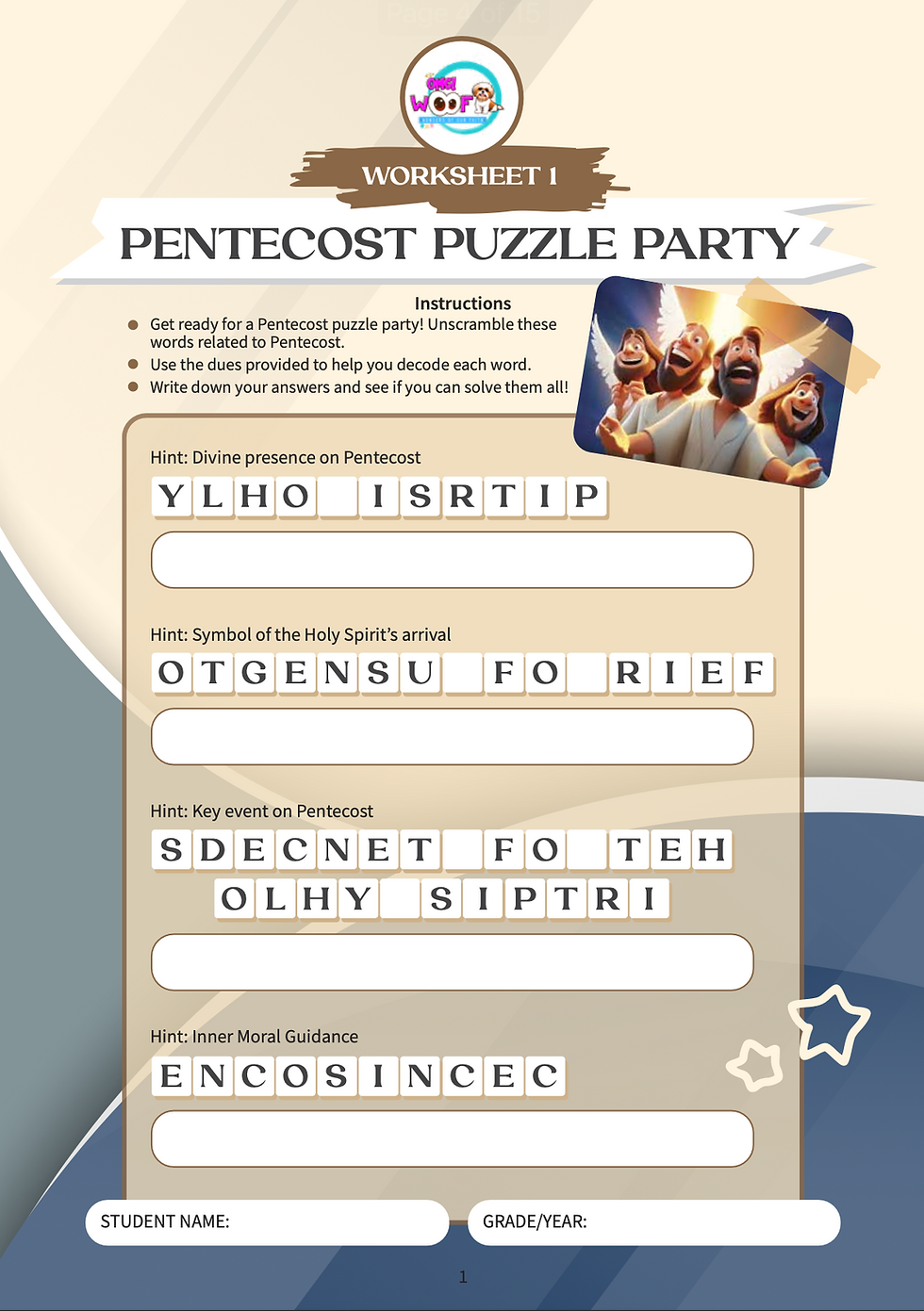 Thumbnail: Spiritus Series Worksheet
