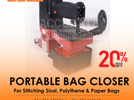 Standard needle thread double locked bag closing machine