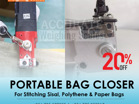 two thread double locked chain stitch bag closer machine