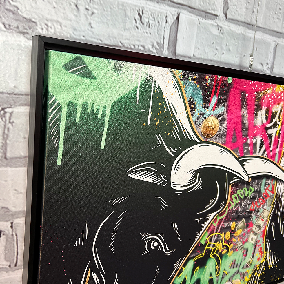 Miniatura: Bull vs Bear Graffiti