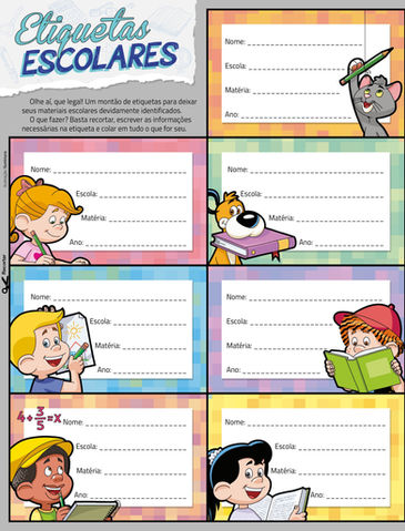 Etiqueta Escolar Nosso Amiguinho 01