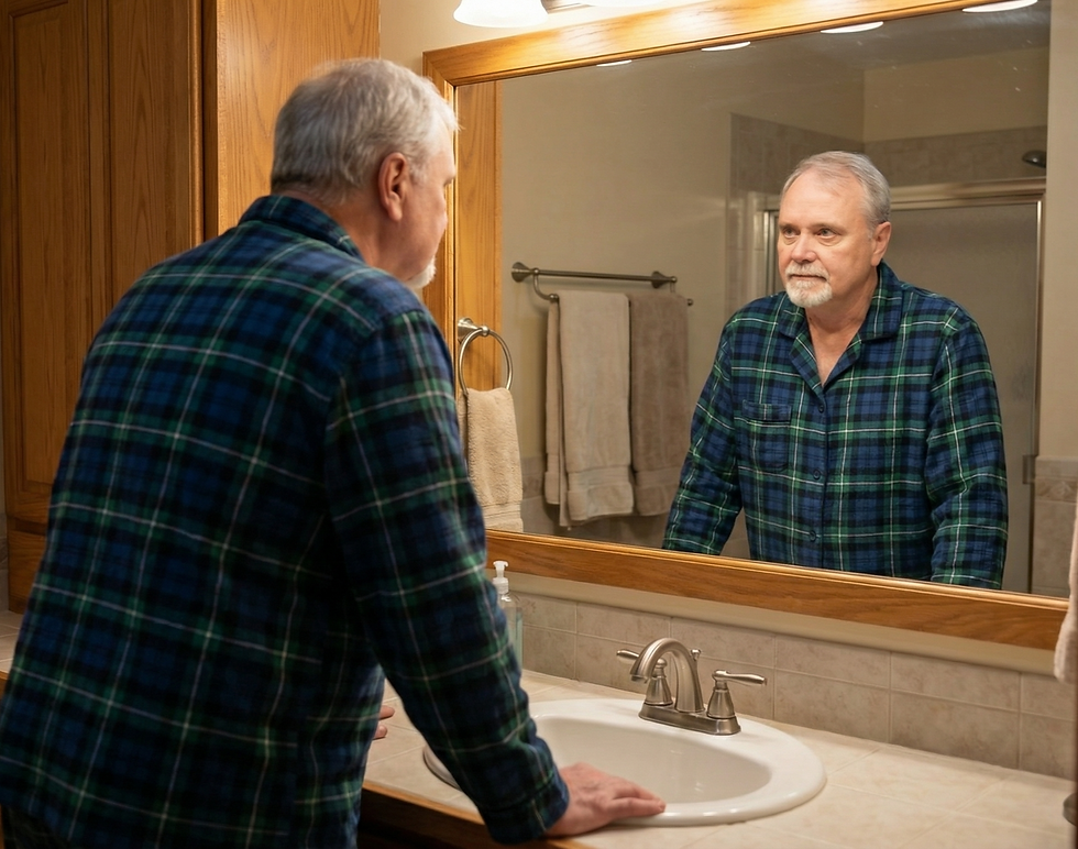 When I am home alone, I hate to use the bathroom. Because the bathroom is where I find that ugly piece of glass hanging just above the sink. Don’t get me wrong, I don’t think I’m ugly on the outside. It’s the inside I see when I look in the mirror. Every time I’m alone and walk into that little bathroom, the first thing staring back at me is the part of me that’s felt ugly for almost six decades.