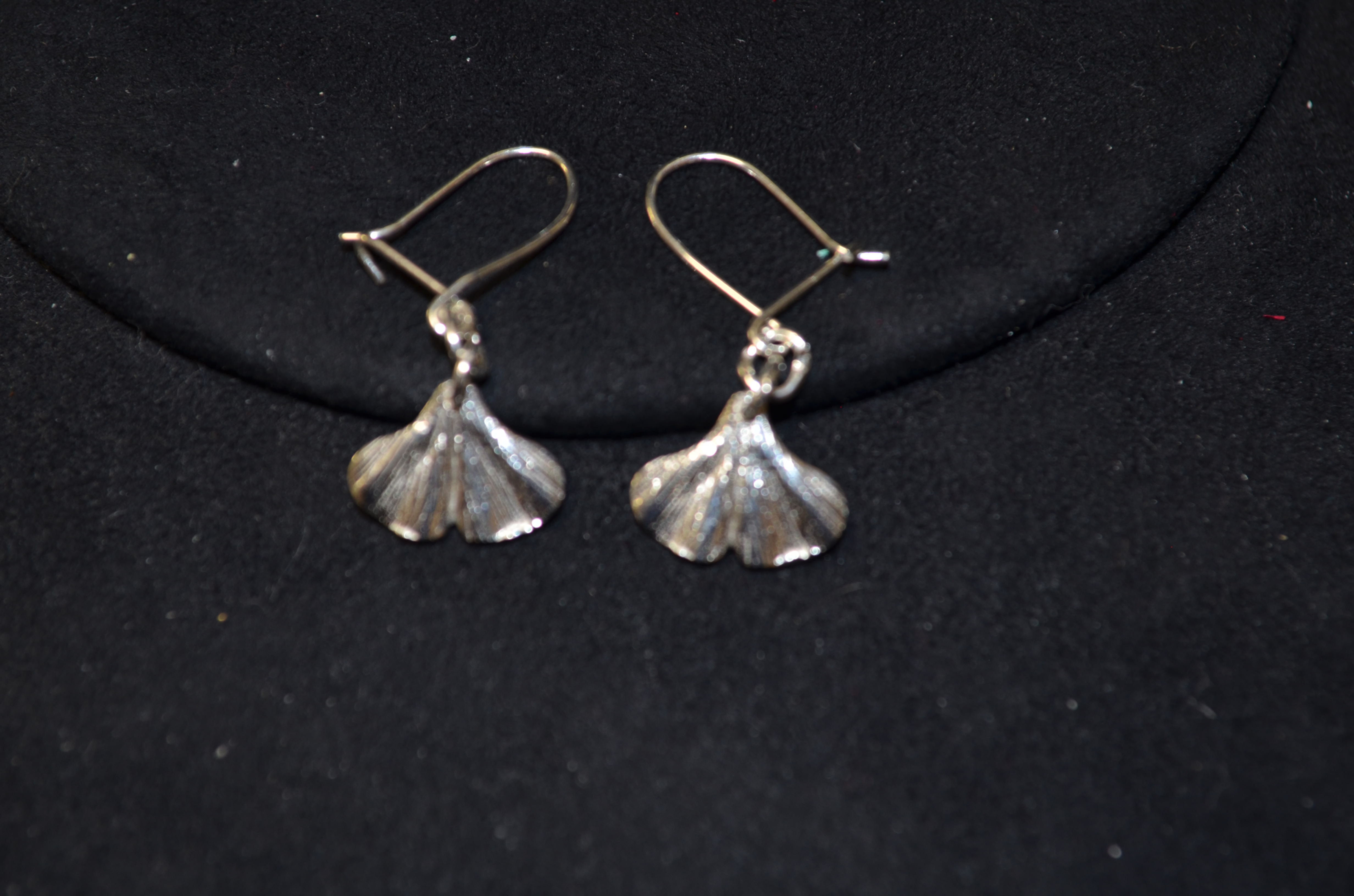 Boucles d'oreille feuille de Gingko