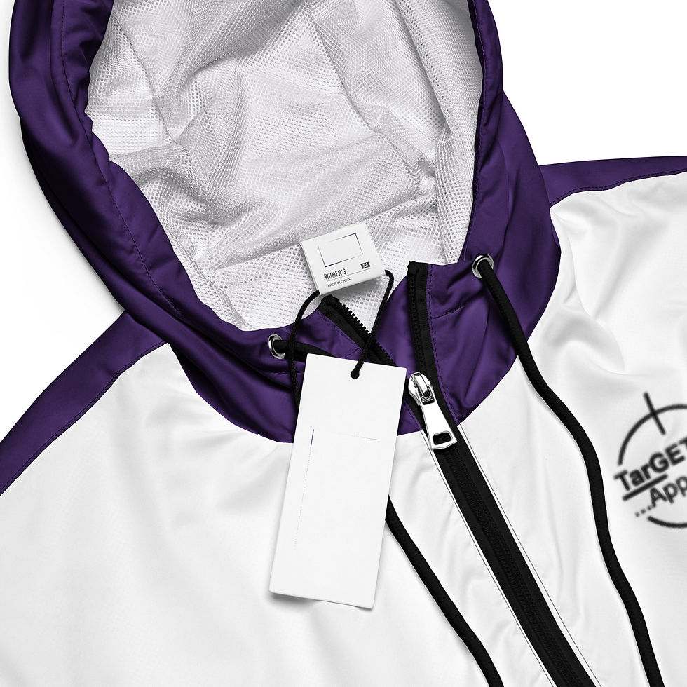 Thumbnail: TarGETeye Women’s Purple Cropped Windbreaker