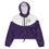 Thumbnail: TarGETeye Women’s Purple Cropped Windbreaker