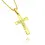 Miniatura: Pingente Crucifixo c/ Cristo em Relevo (2,8cmX1,7cm) (Banho Ouro*)