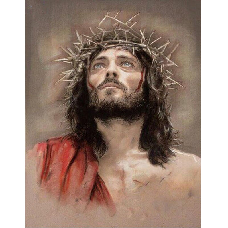 Thumbnail: Jesus Christ Wall Painting Diamond Pattern Needlework