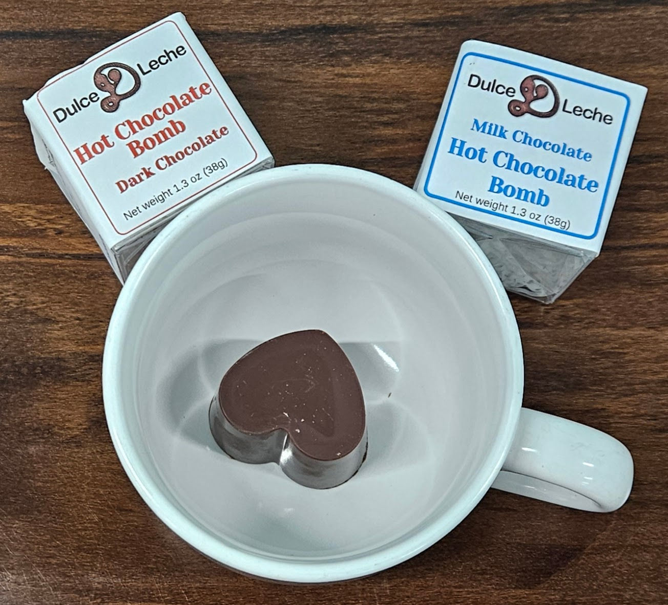 Hot chocolate bomb in a mug