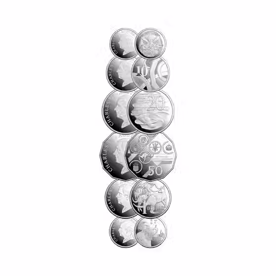 Thumbnail: 2026 Six-Coin Silver Proof Year Set – 60th Anniversary of Decimal Currency