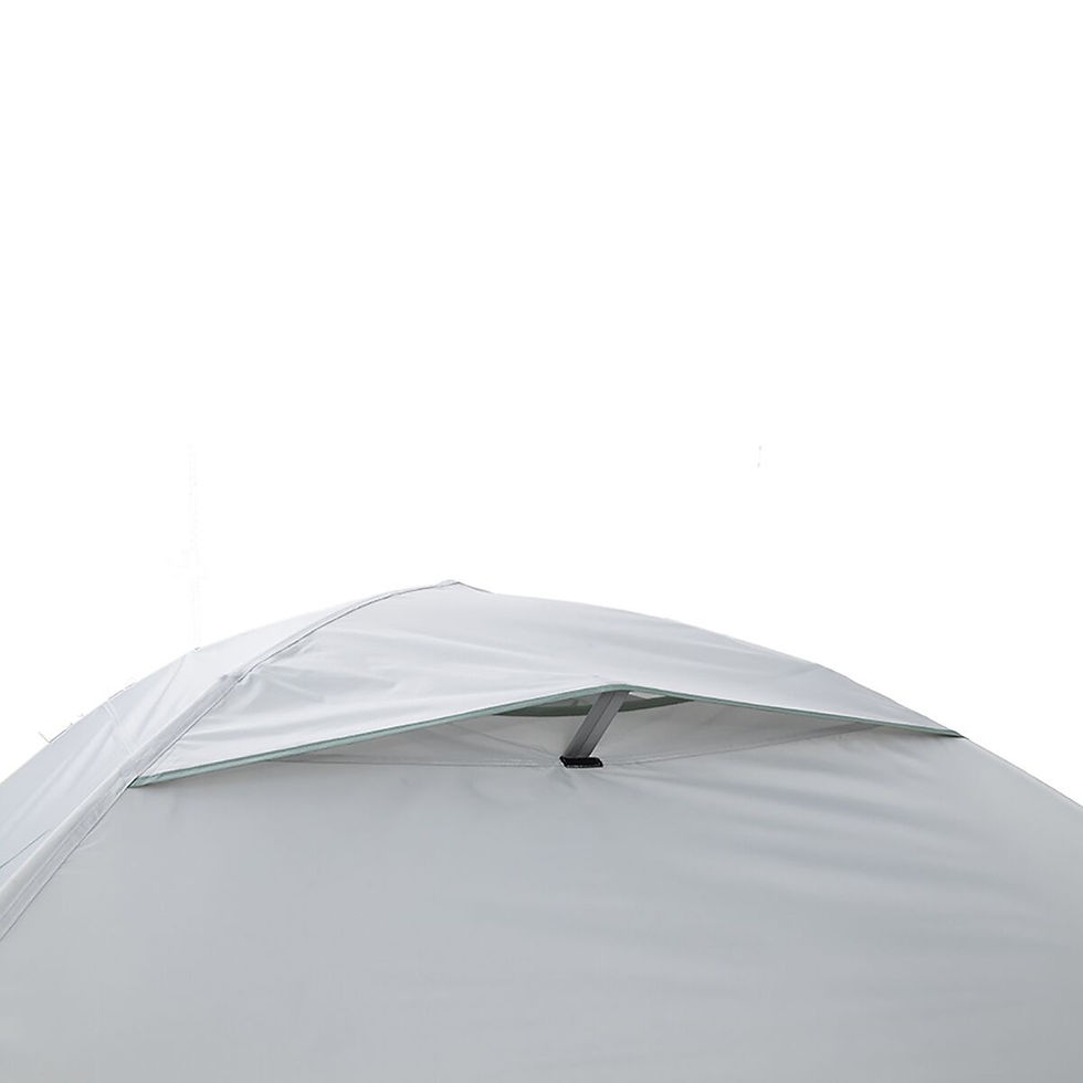 Thumbnail: Product detail shots of a white camping tent