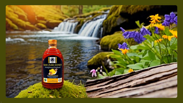 Thumbnail: BLUE RIDGE TIMBERS - Raw Pure Wildflower Honey, Organic All Natural 48oz