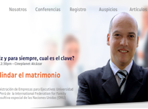 Conferencia “Un matrimonio feliz y para siempre, ¿Cuál es la clave?”