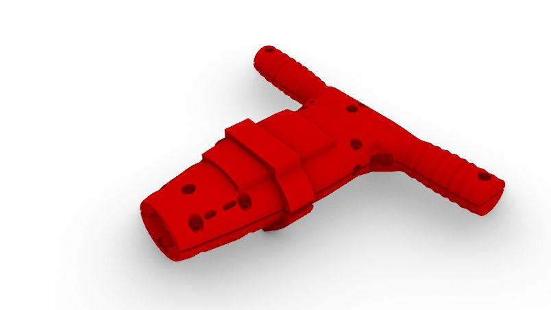 Manico Lucidatrice - Disegno Tecnico - Disegno Tecnico - Tecnic Draw - Drawing - 3D-Rendering-Architectural-Project - Q3DLab - Qconsulting - Italia- 3D print