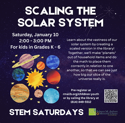 STEM Saturdays 2026 Scaling the Solar System.png