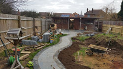 preparing the border