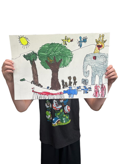 Kids Art Work, African Animals