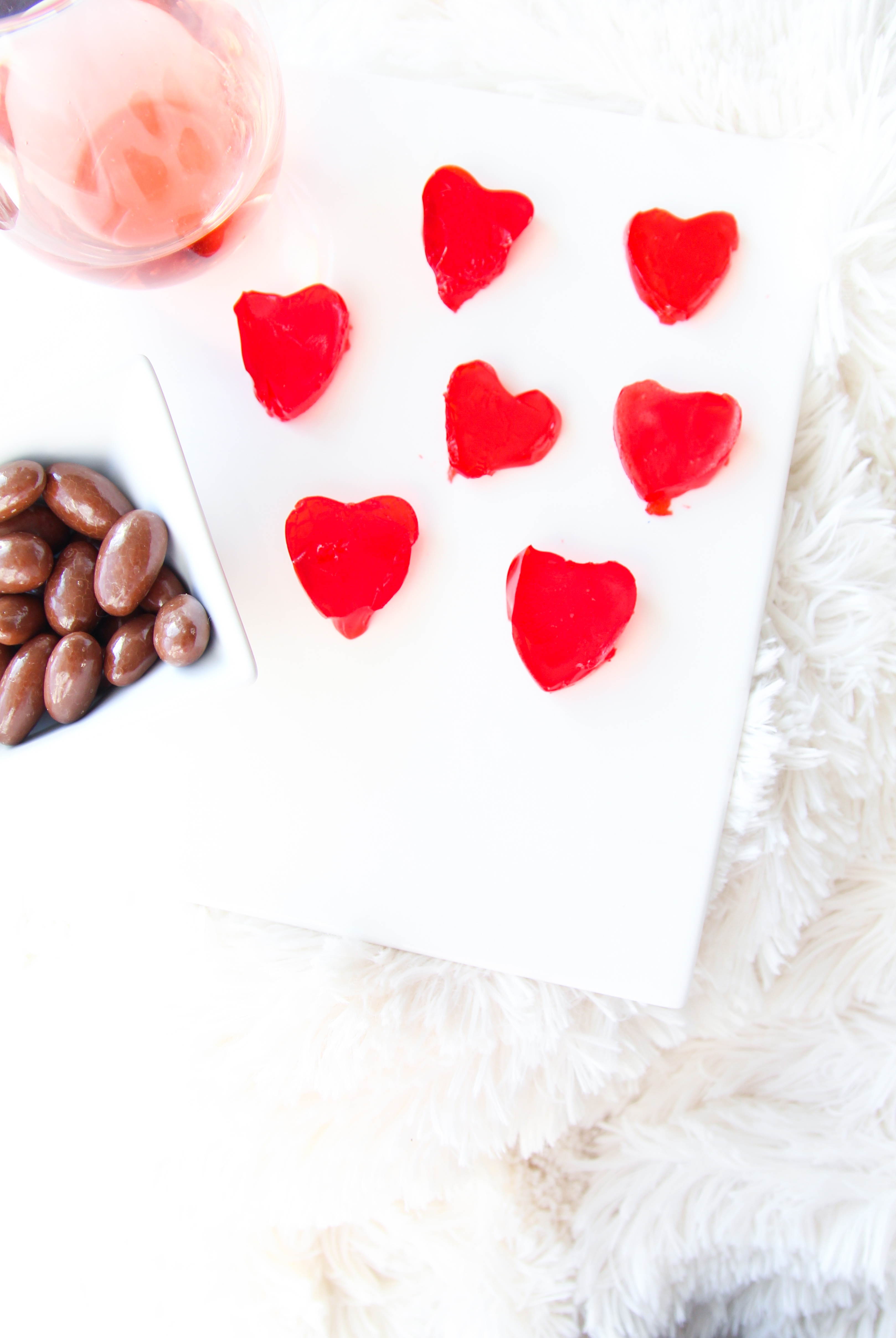 Champagne Heart Jello Shots