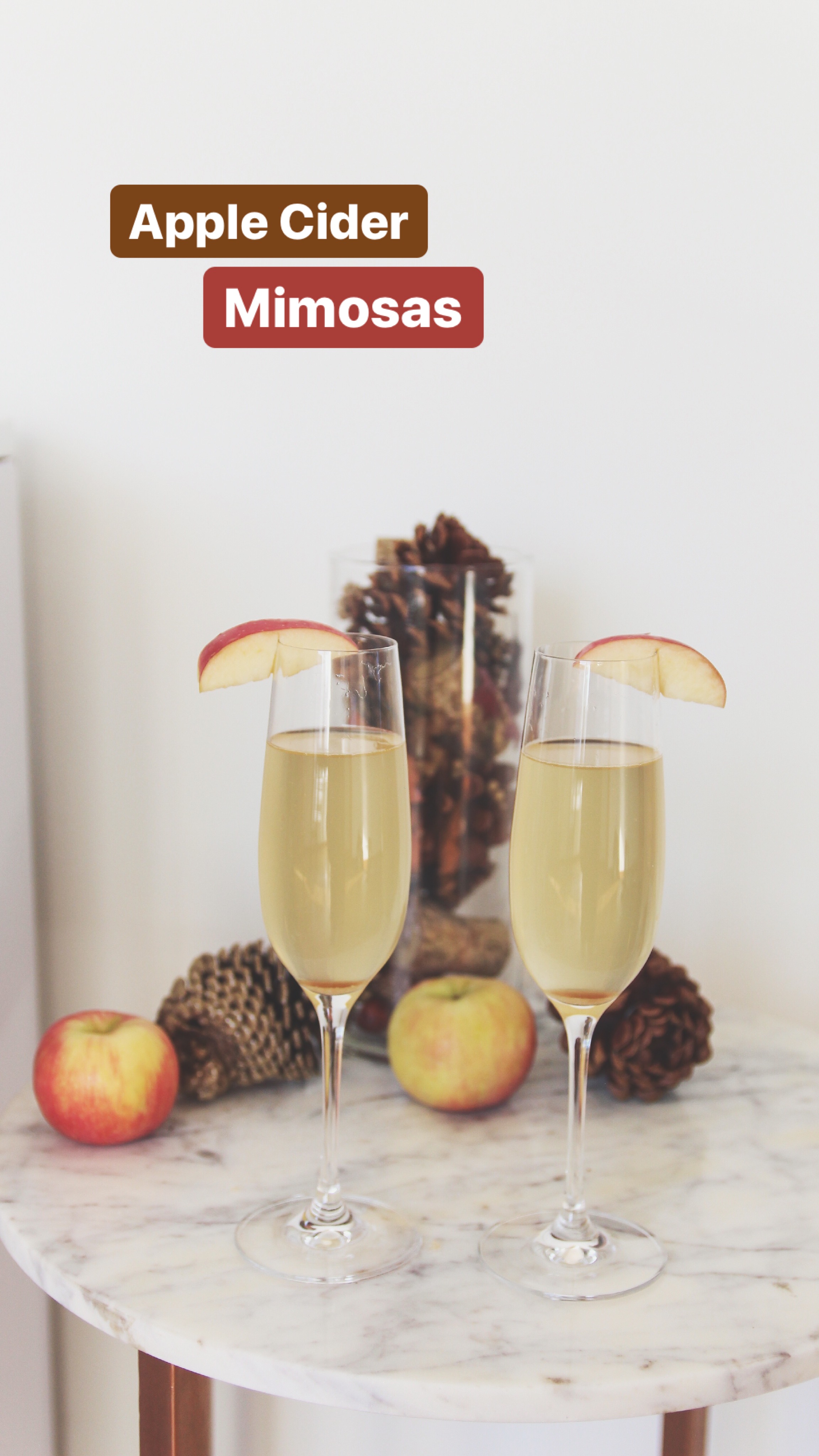 Apple Cider Mimosas