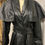 Thumbnail: Vintage Leather Capelet coat