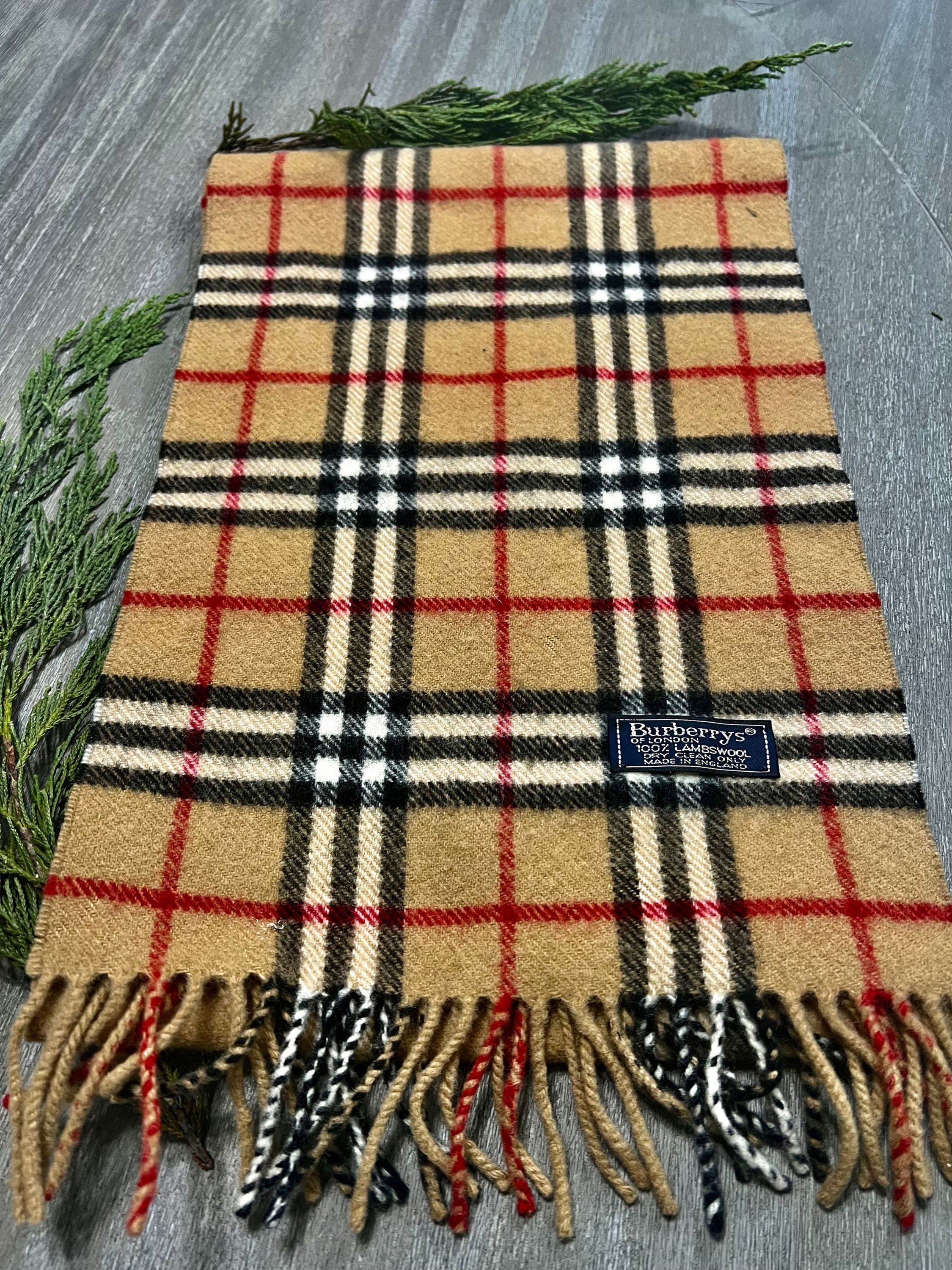 Vintage Burberry’s  Lambswool Scarf