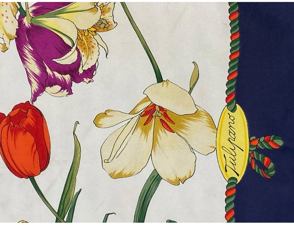 Thumbnail: Gucci Dahlia silk scarf