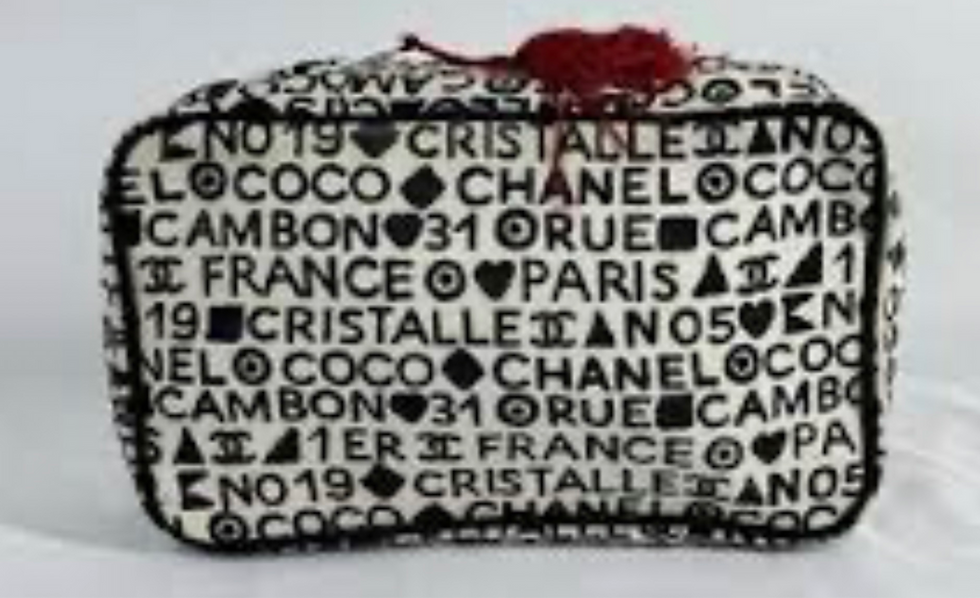 Thumbnail: Chanel Coco Cristalle Canvas Makeup Bag with Tassel