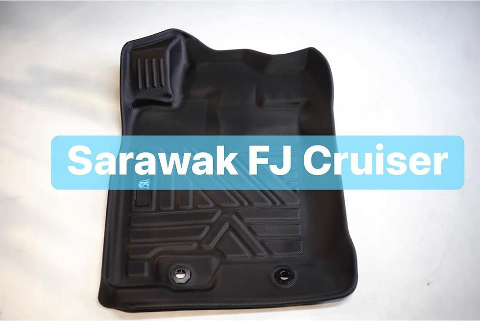 Thumbnail: Toyota FJ Cruiser 07-22 All Weather Rubber Car Floor Mats With Cargo Liner