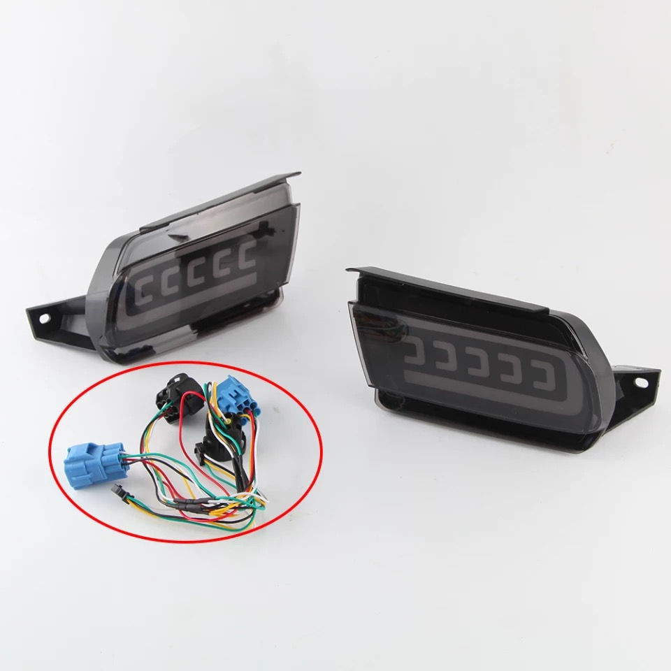 Thumbnail: JDM Bumper Reflector Lights For 10-19 Toyota Land Cruiser Prado 150 LC150 FJ150 