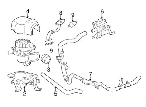 Thumbnail: Toyota FJ Cruiser OEM Secondary Air Injection Pump(17610-0C030)