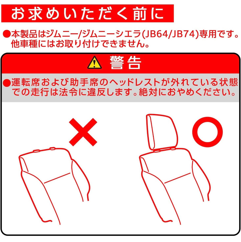 Thumbnail: Suzuki Jimny JB 74 64 W SEIWA Headrest Storage Box IMP181
