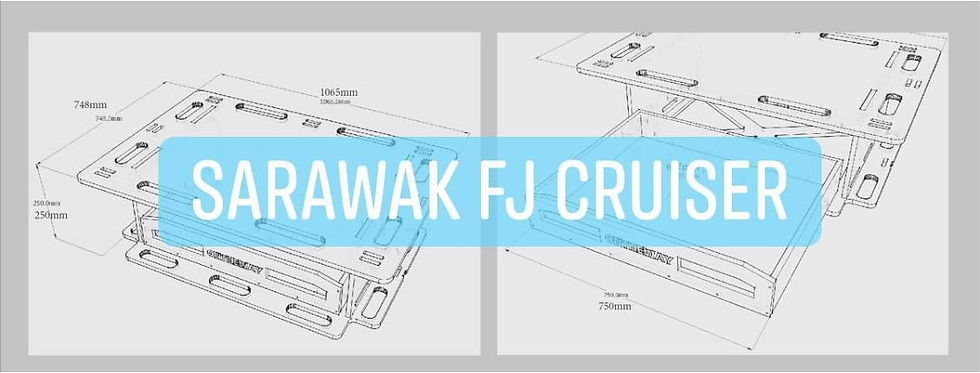 Thumbnail: Toyota FJ Cruiser 07-22 Rear Classic Cargo Side Drawer Made In Russia