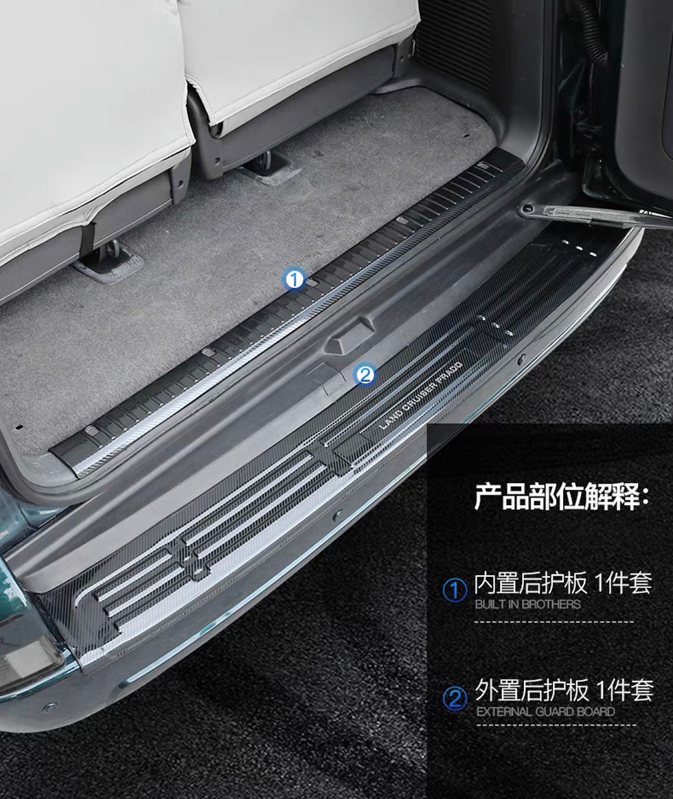 Thumbnail: Toyota Land Cruiser Prado 03-09 Rear Tail Door Pedal Steel Cover 🇹🇼