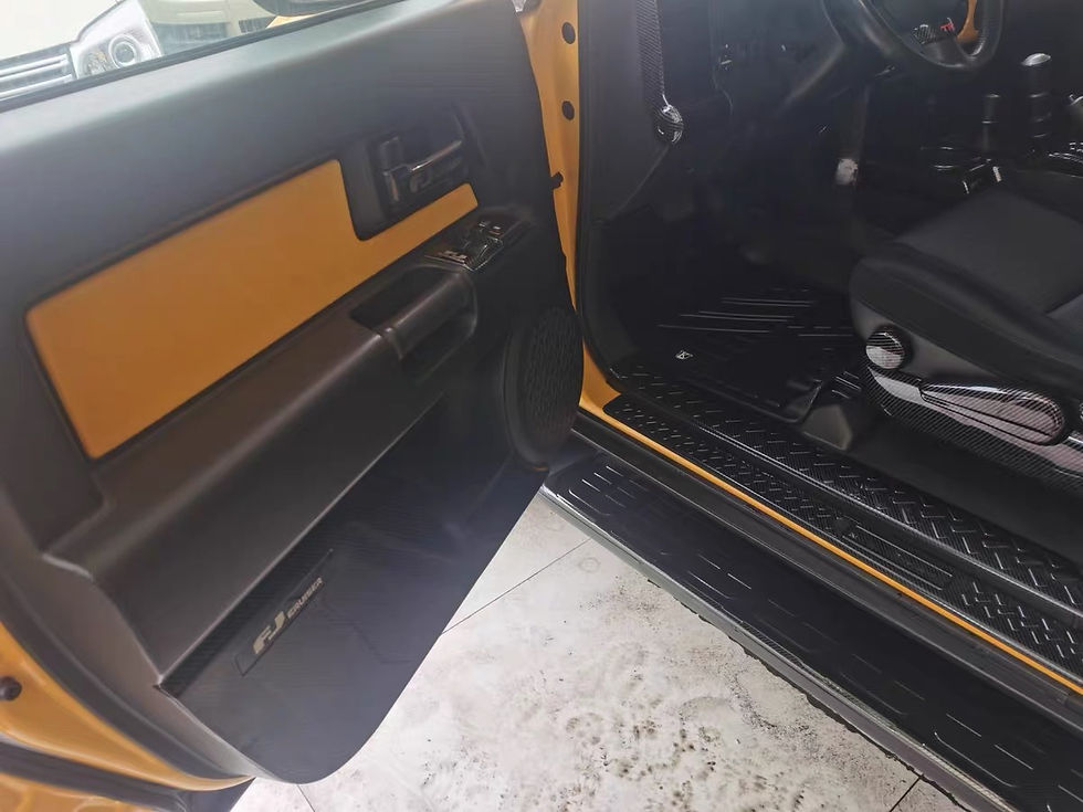 Thumbnail: Toyota FJ Cruiser 07-21 OEM Side Step Stainless Steel Gloss Black Cover