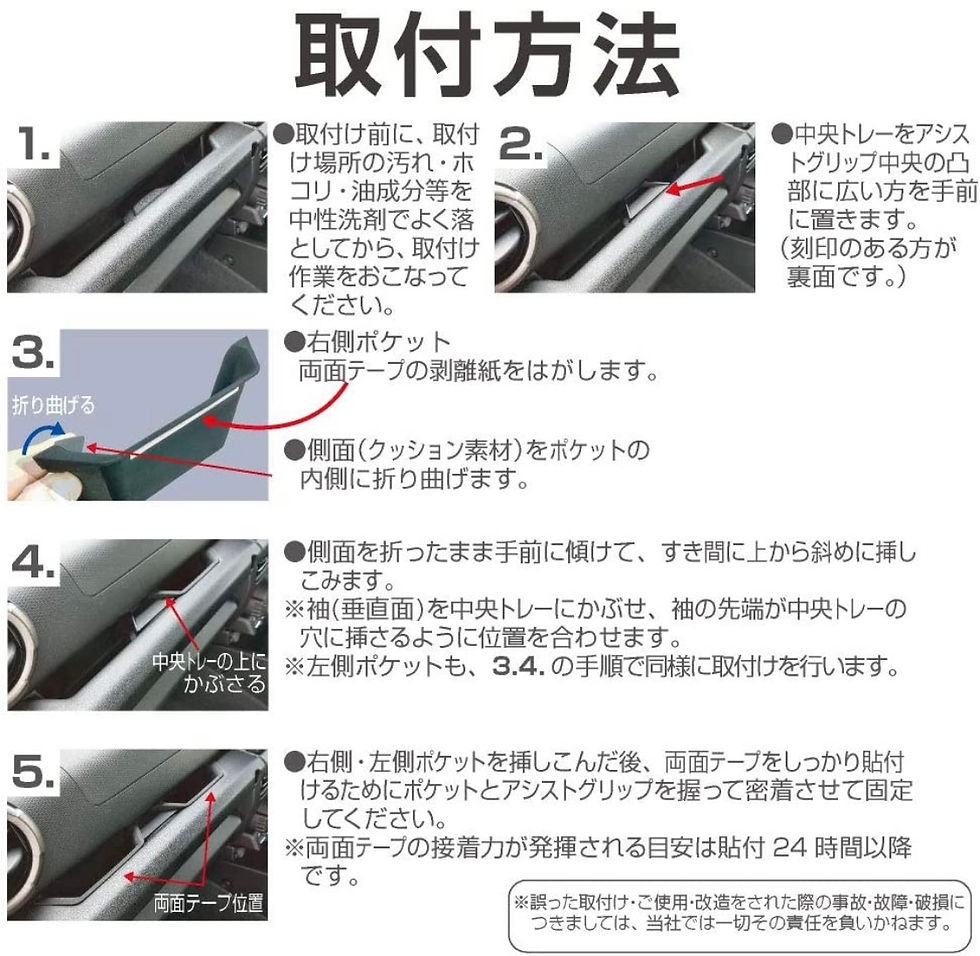 Thumbnail: Suzuki Jimny JB64/74W Seikosangyo EE-214 Assist Grip Pocket