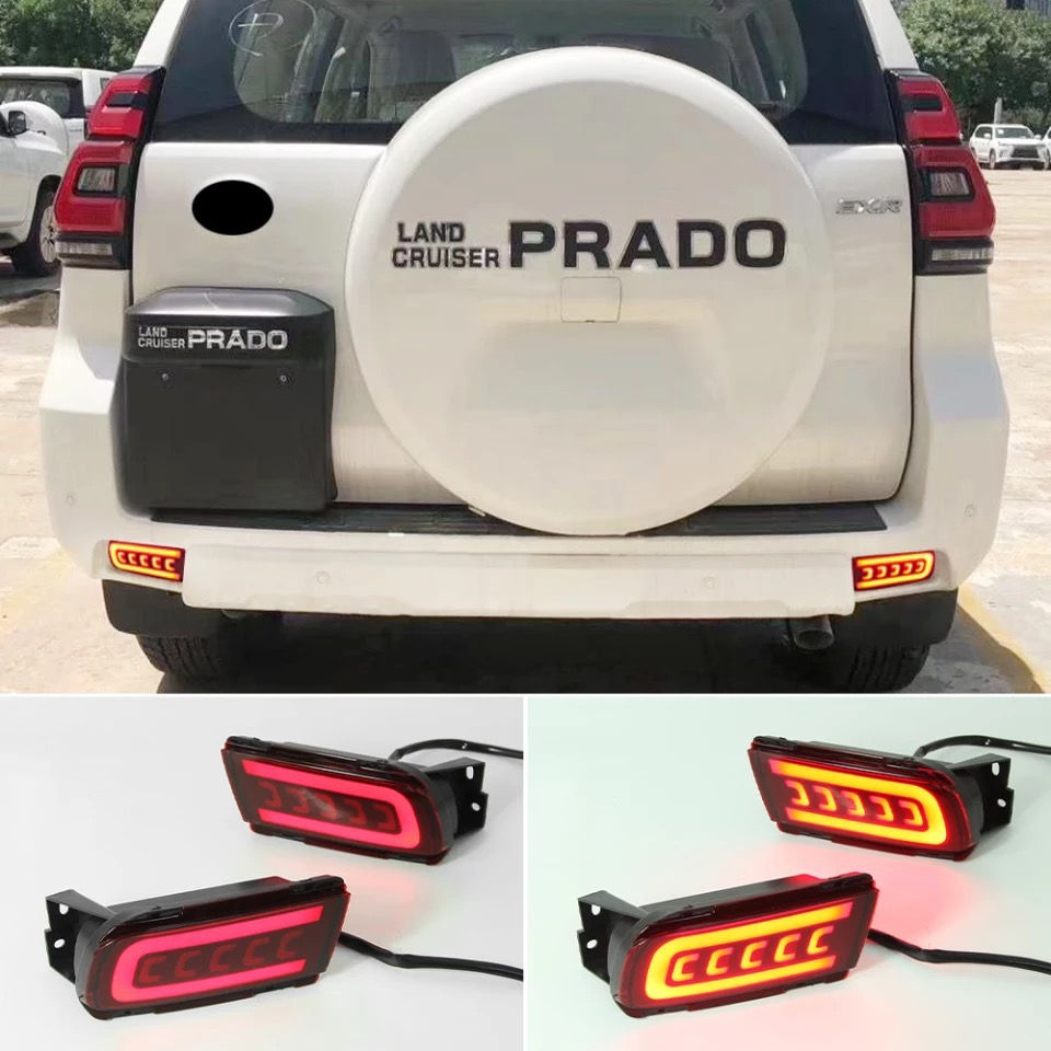 Thumbnail: JDM Bumper Reflector Lights For 10-19 Toyota Land Cruiser Prado 150 LC150 FJ150 