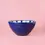Thumbnail: Spanish Handmade Hand-Painted Ceramic Bowl - Blue and White Striped