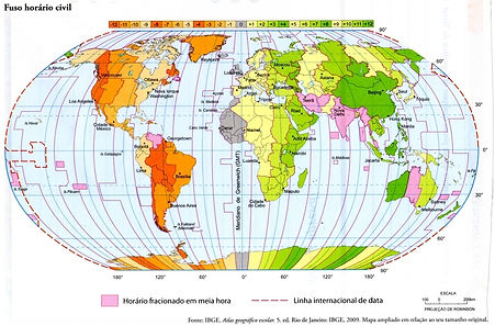 Mundo: Fuso Horário Cívil