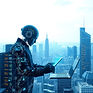 image of cybersecurity and AI for business growth