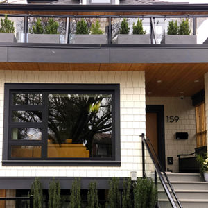 Front porch and deck view 